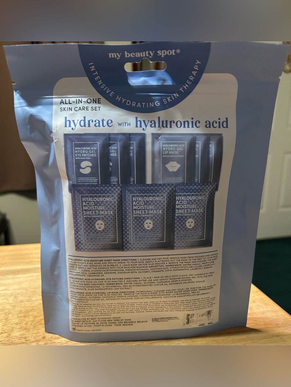 My Beauty Spot Hydrate All-In-One Skin Care Set with Hyaluronic Acid - Blue - Picture 2 of 2